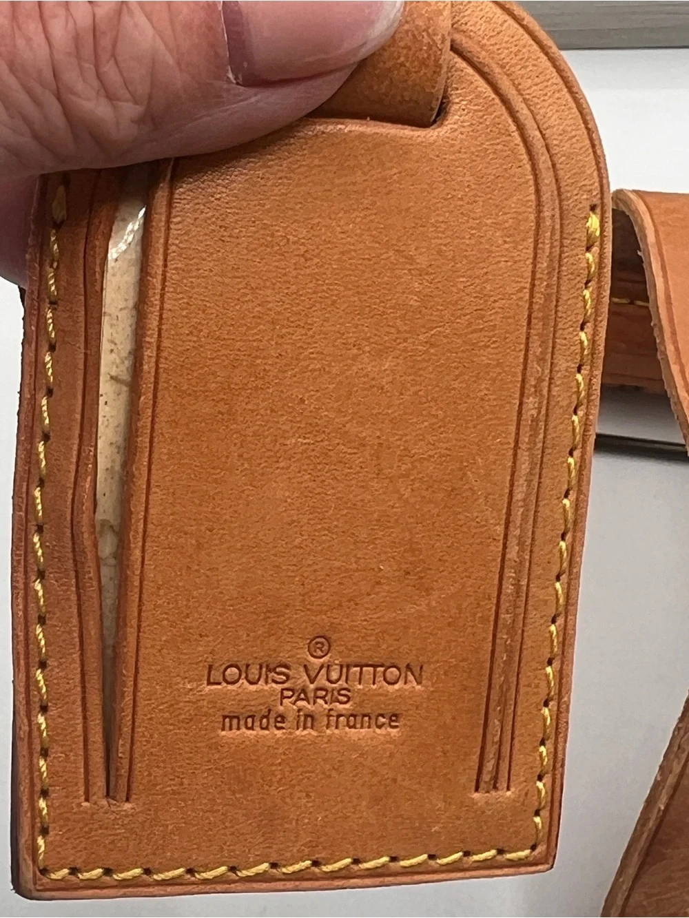 Louis Vuitton Luggage Tag and Poignett (Handle Strap) with Lock & Key 311